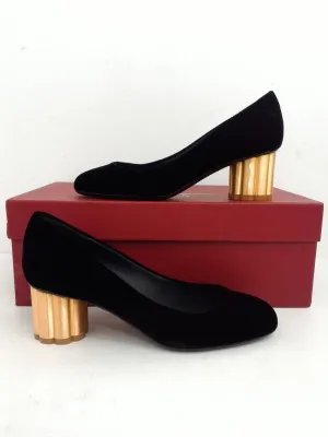 Salvatore Ferragamo Women's Black Heels Size 5 B