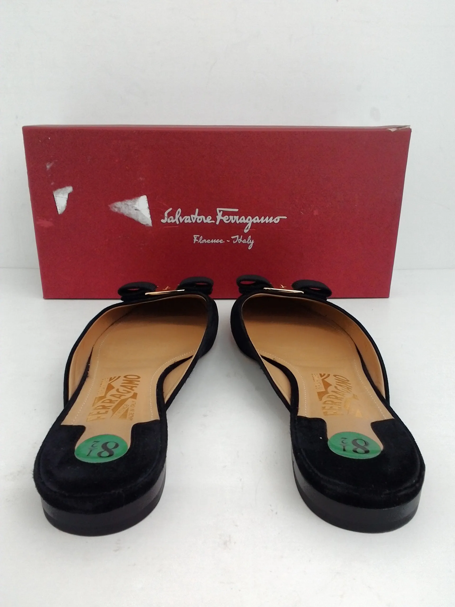 Salvatore Ferragamo Women's Emile Suede Size 8.5 B