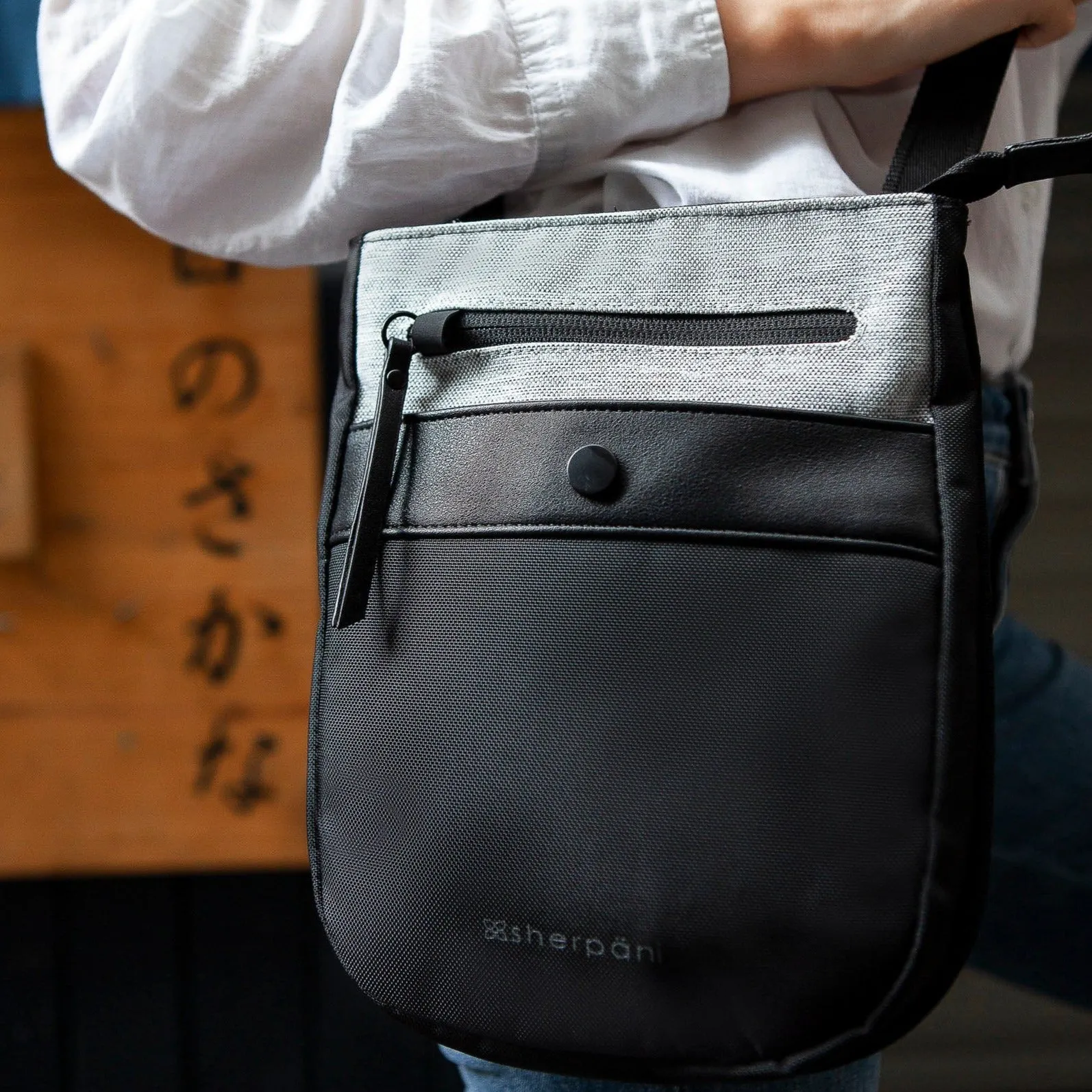 Sherpani Prima AT Travel Crossbody sterling