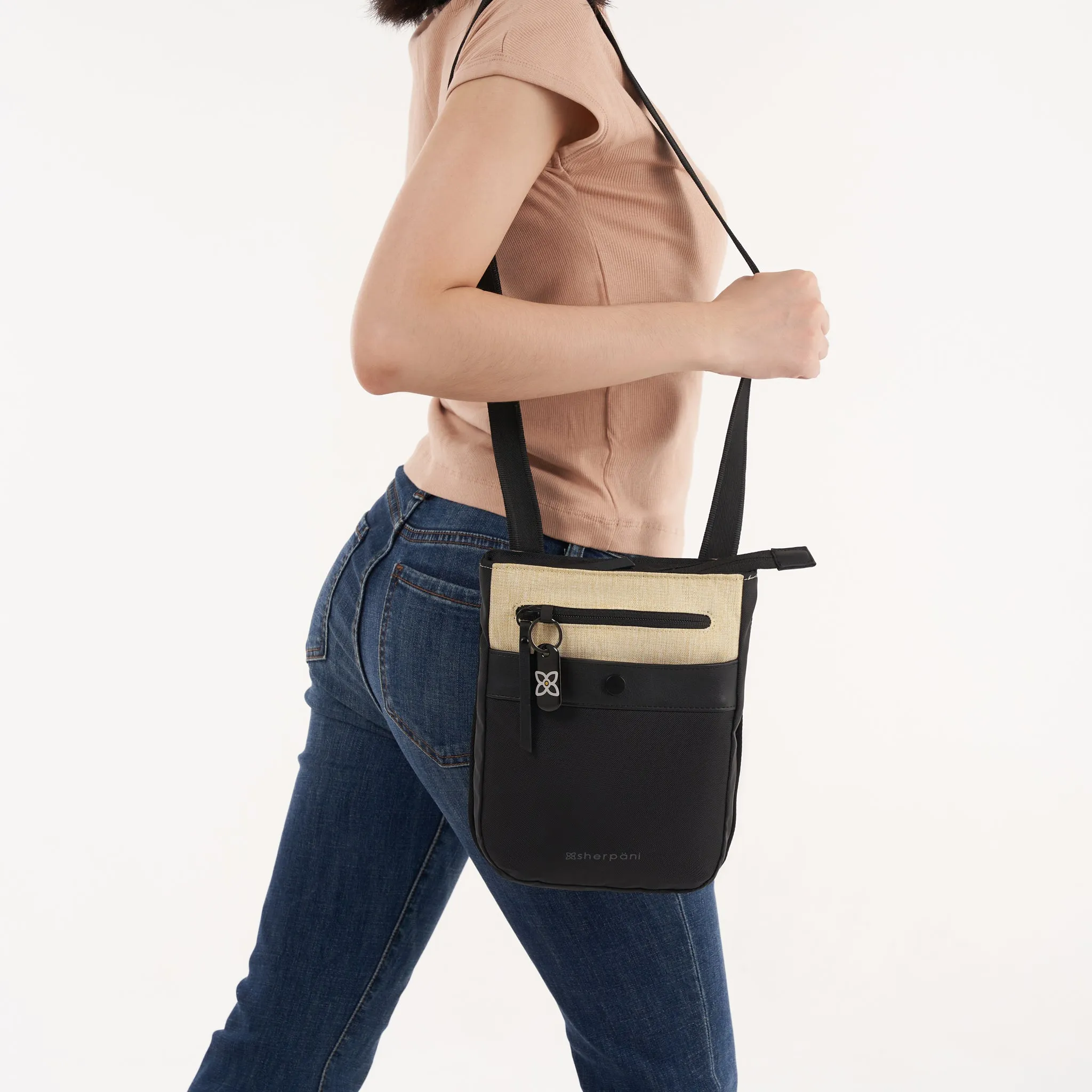 Sherpani Prima AT Travel Crossbody straw