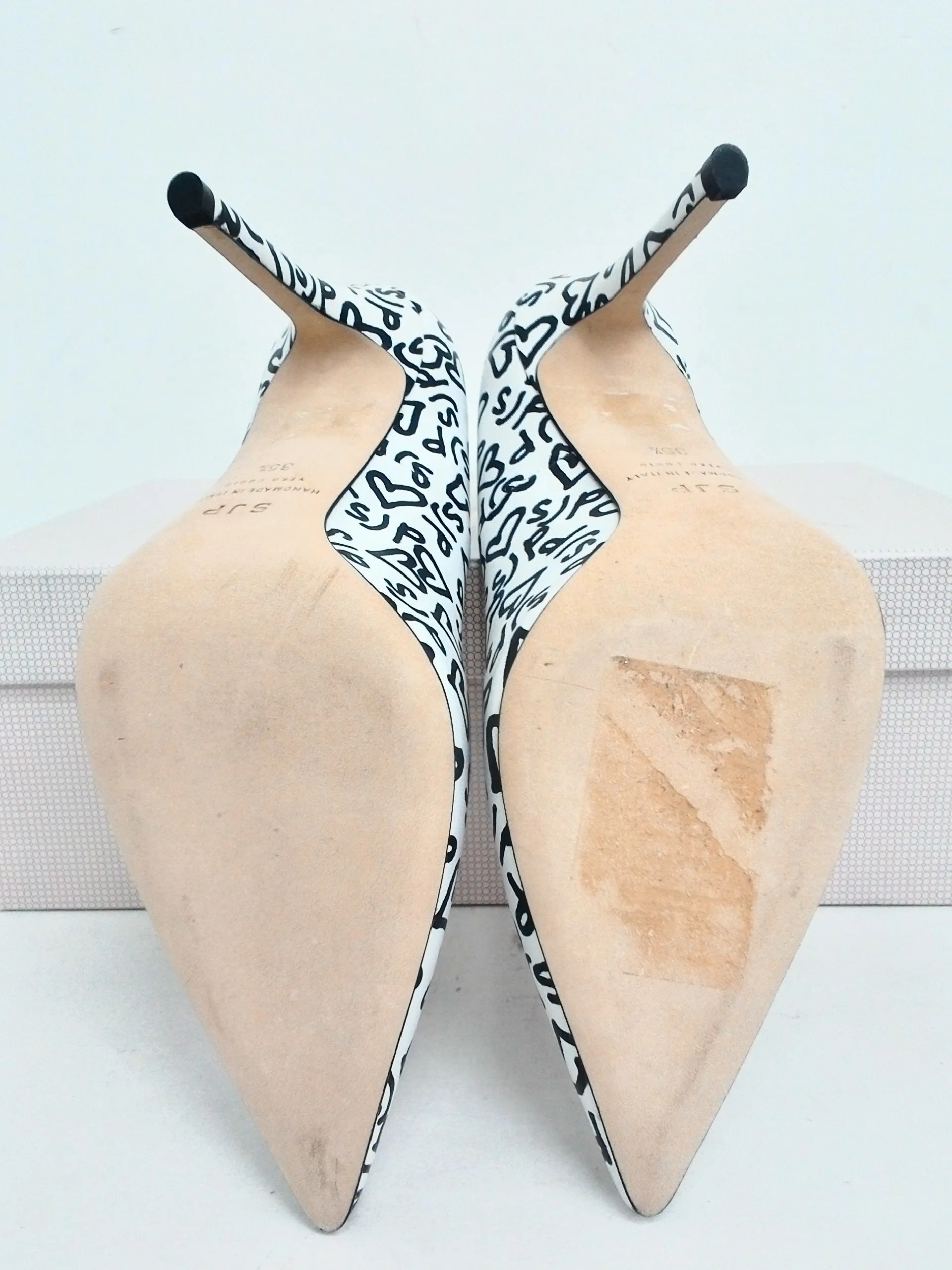 SJP Women's fawn Whiteos Pumps Size 35.5