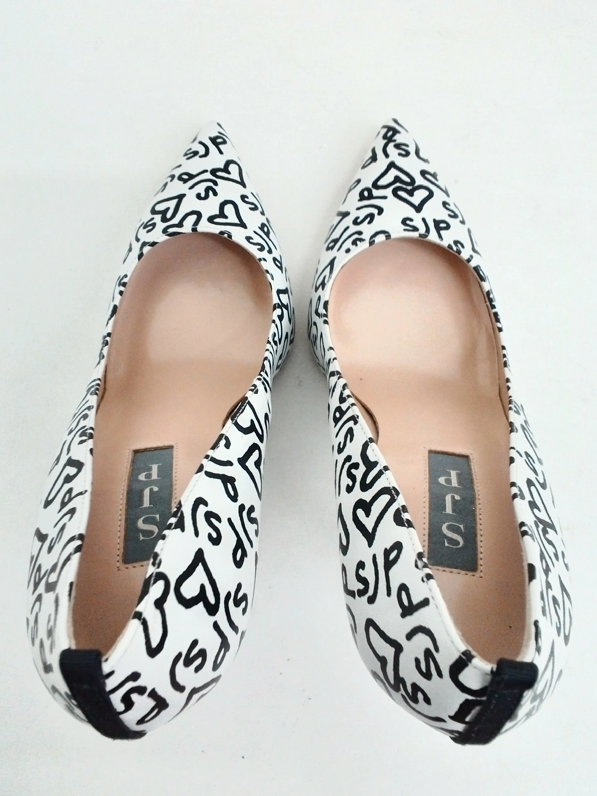 SJP Women's fawn Whiteos Pumps Size 35.5