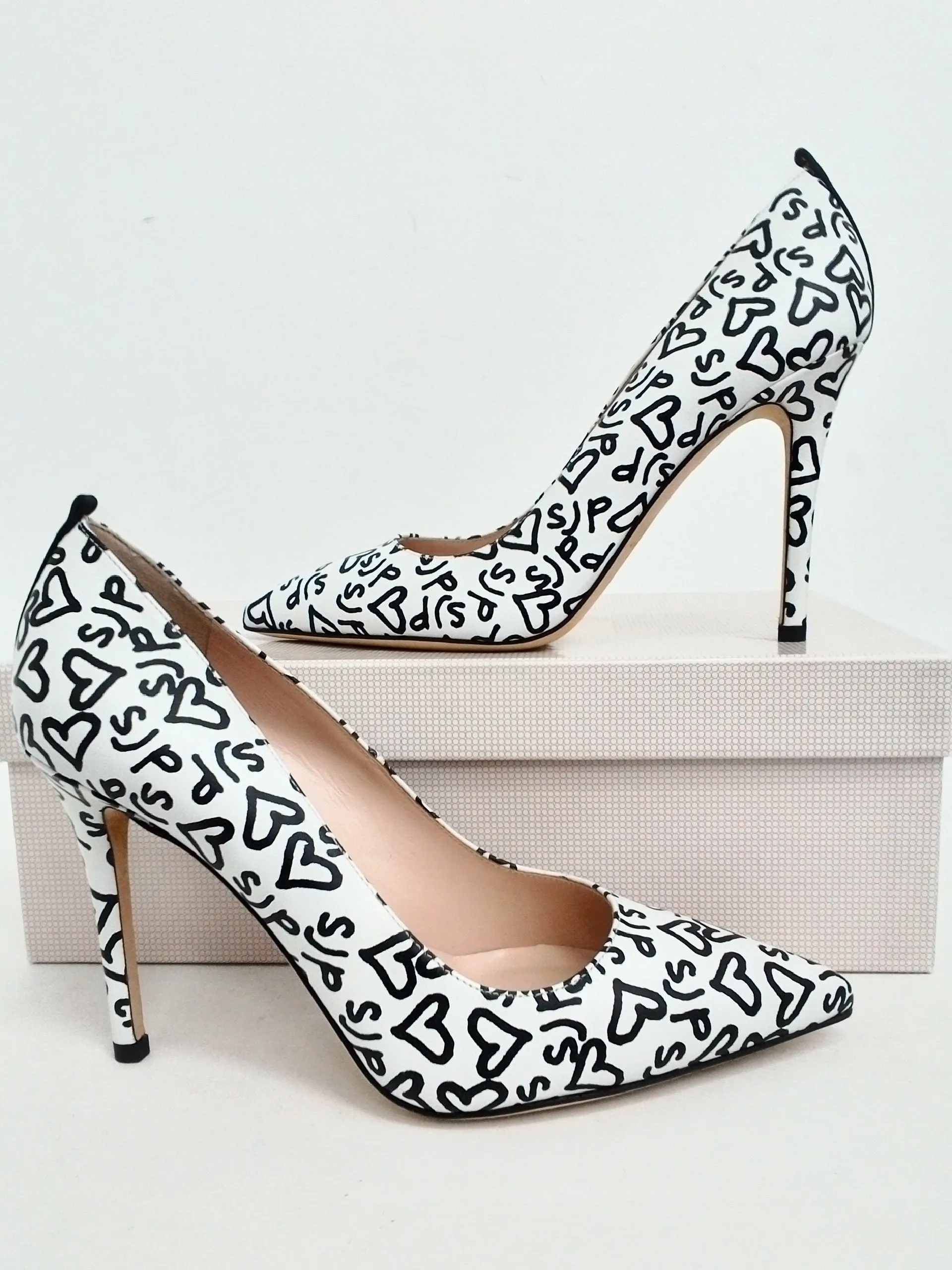 SJP Women's fawn Whiteos Pumps Size 35.5
