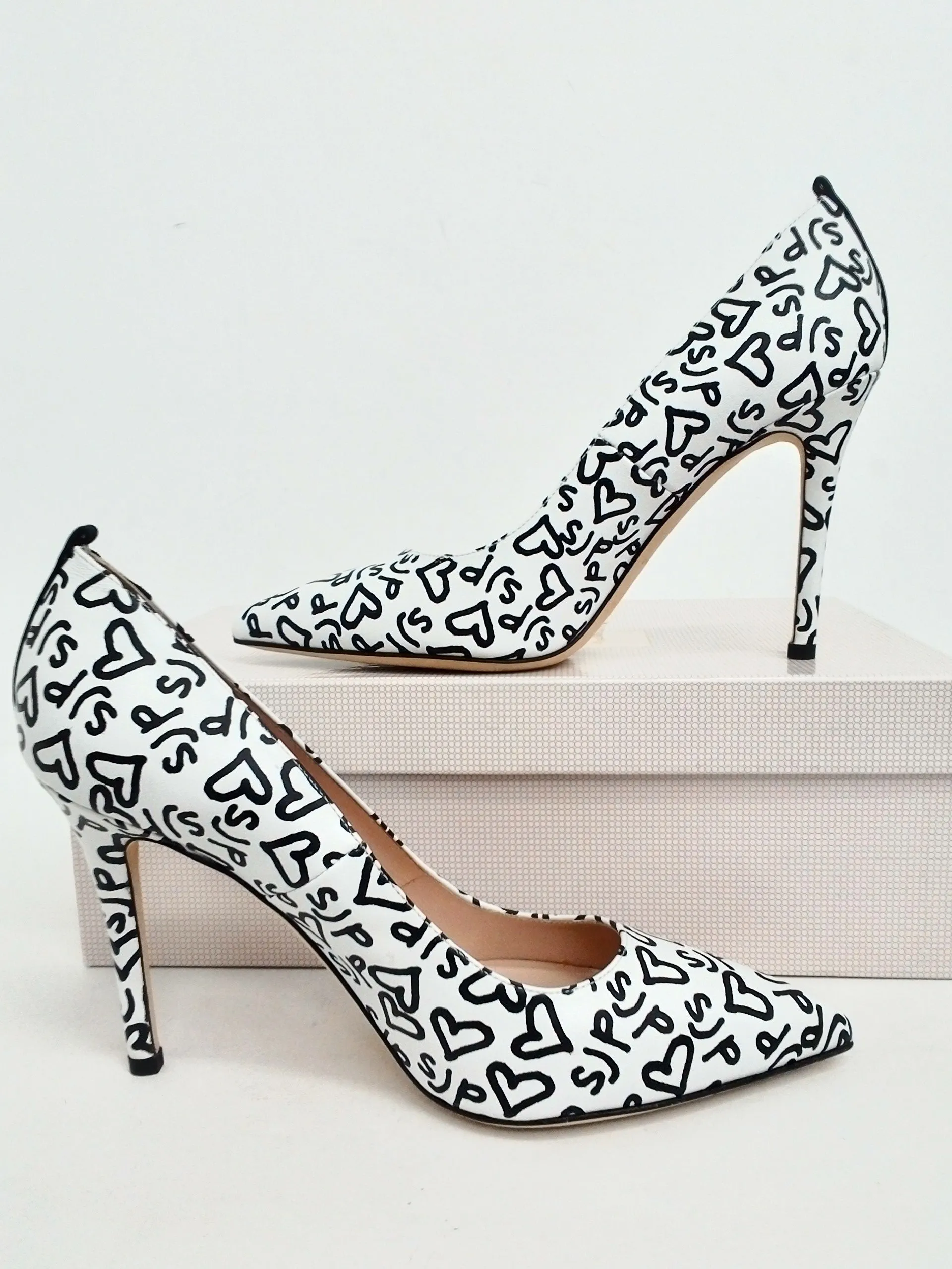 SJP Women's fawn Whiteos Pumps Size 35.5