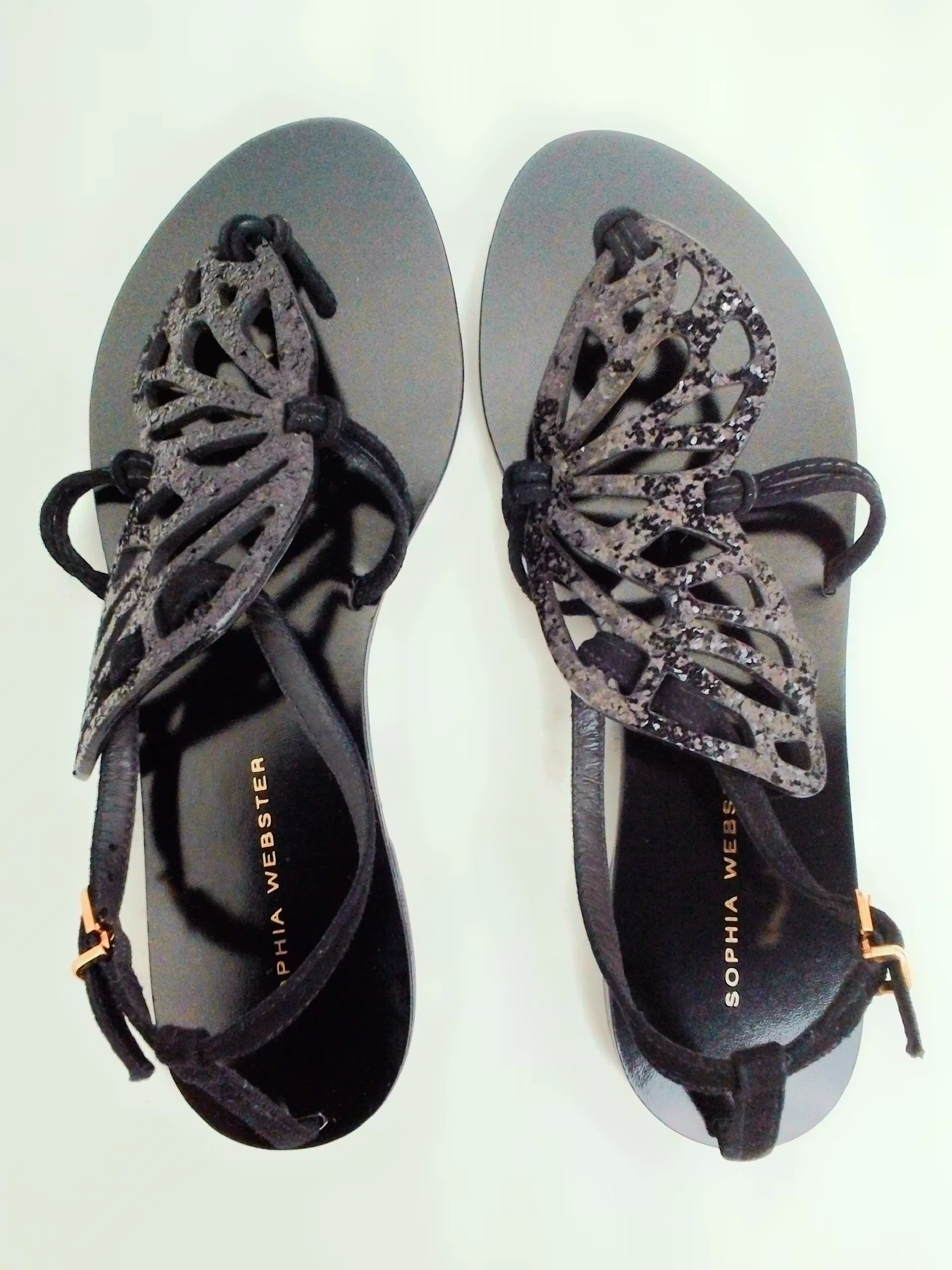 Sophia Webster Women's Black Sandals Size 36.5