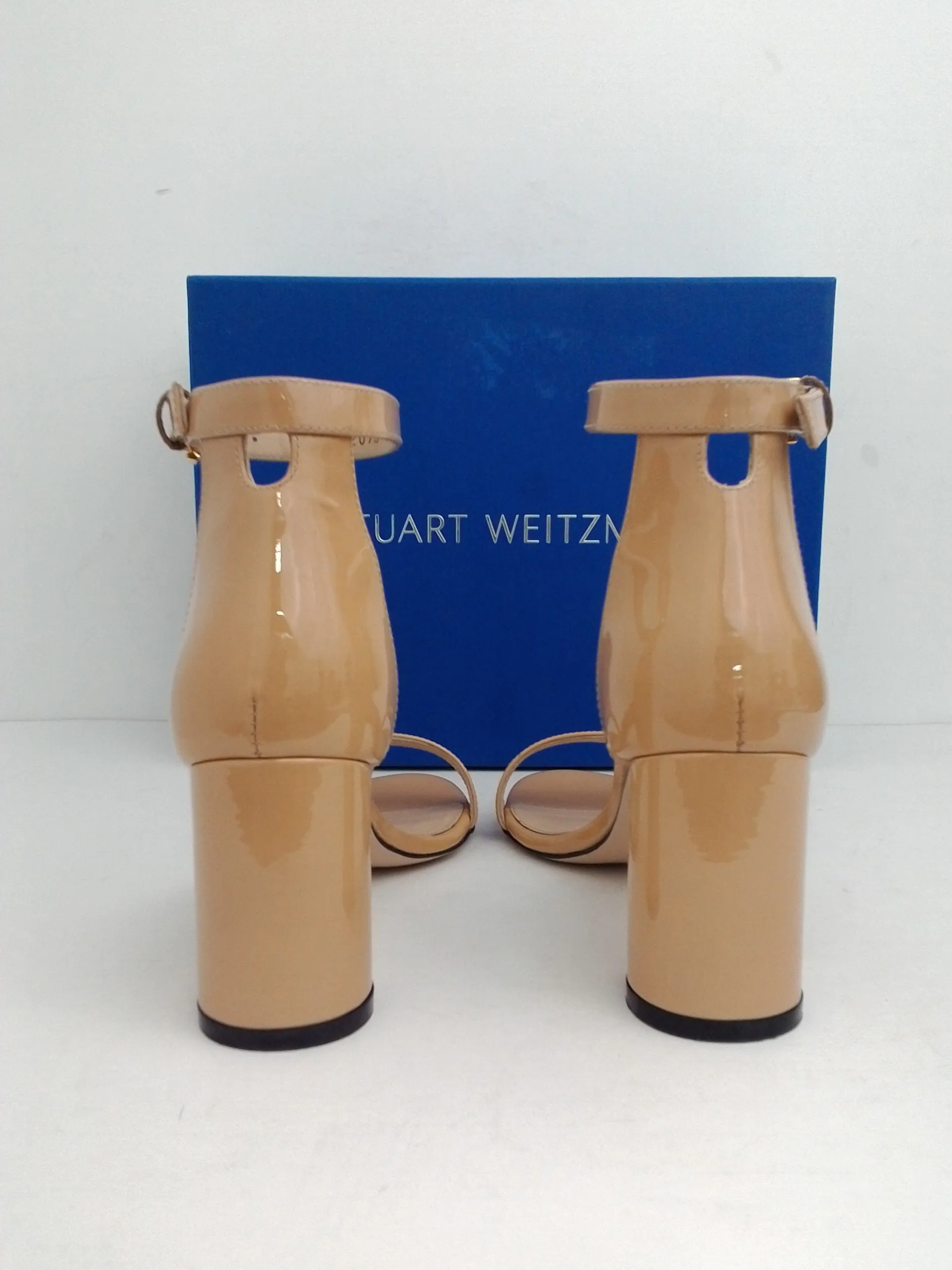 Stuart Weitzman Women's 75 Less Nudist Adobe Cristal Size 6 M