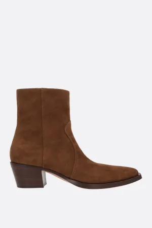 Suede Western Boots