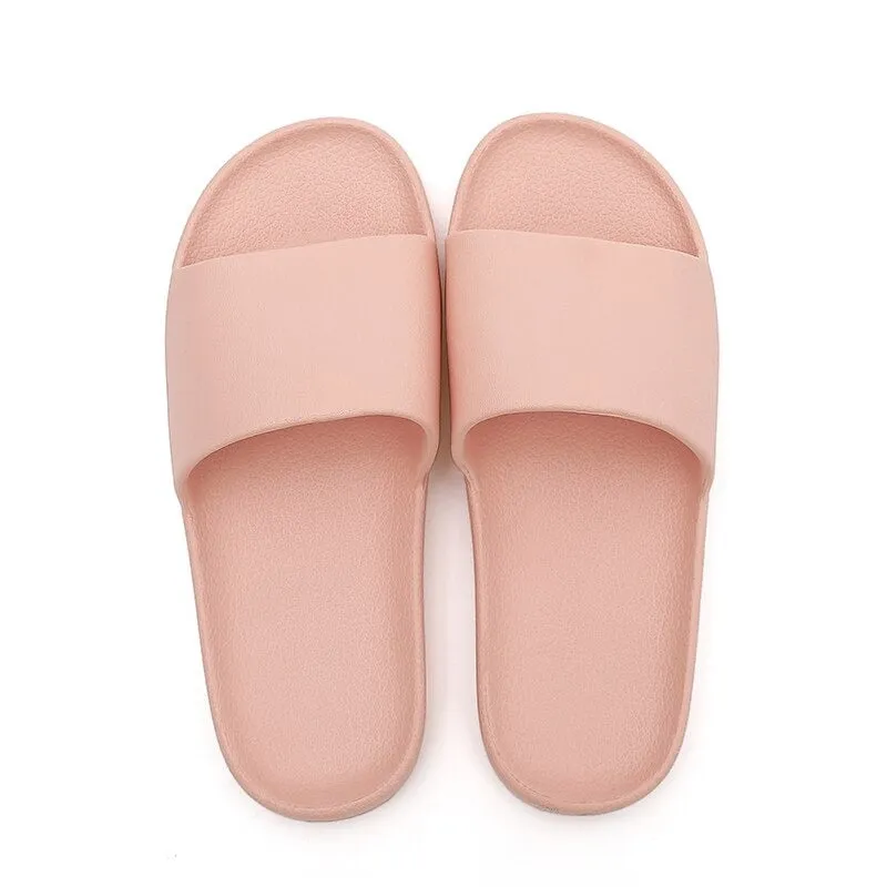The Solid Colored Cushion Slides