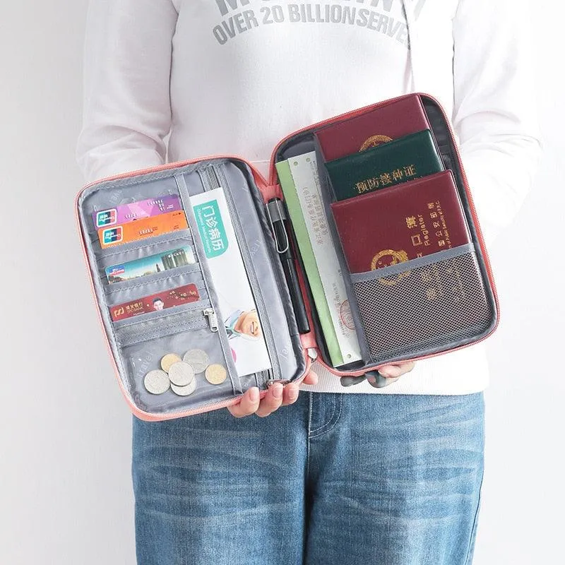 Travel Passport Cover Waterproof Passport holder Holder Multi-Function ID Document Wallet Organizer Credit Card Accessories