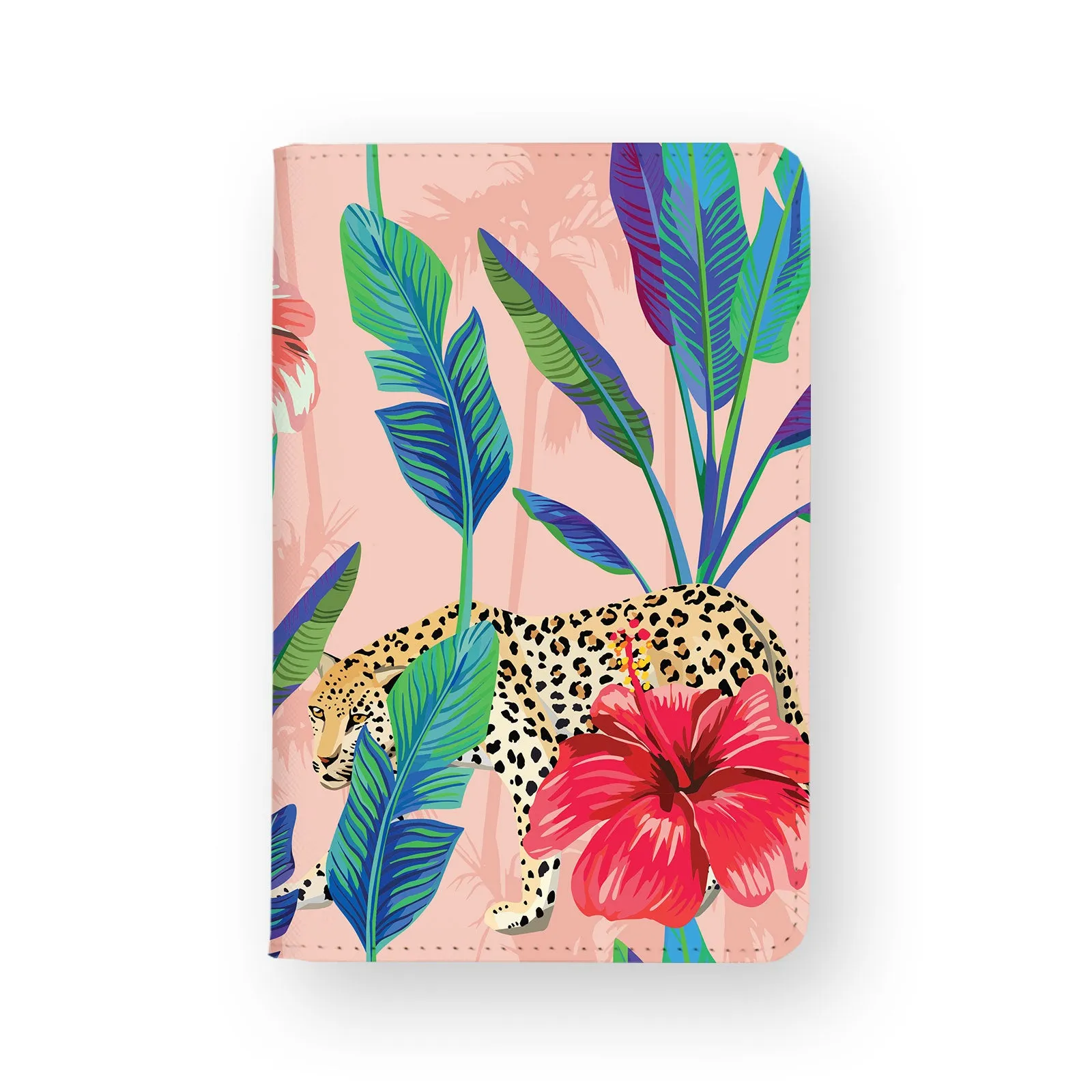Travel Wallet - Tropical Leaves