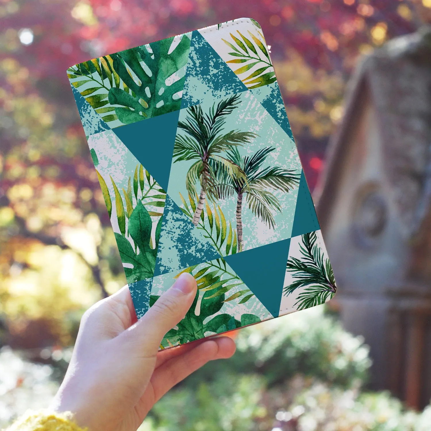 Travel Wallet - Tropical Leaves