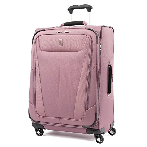 Travelpro Maxlite 5 | 3-Pc Set | Int'L Carry-On & 25" Exp. Spinners With Travel Pillow (Dusty Rose)