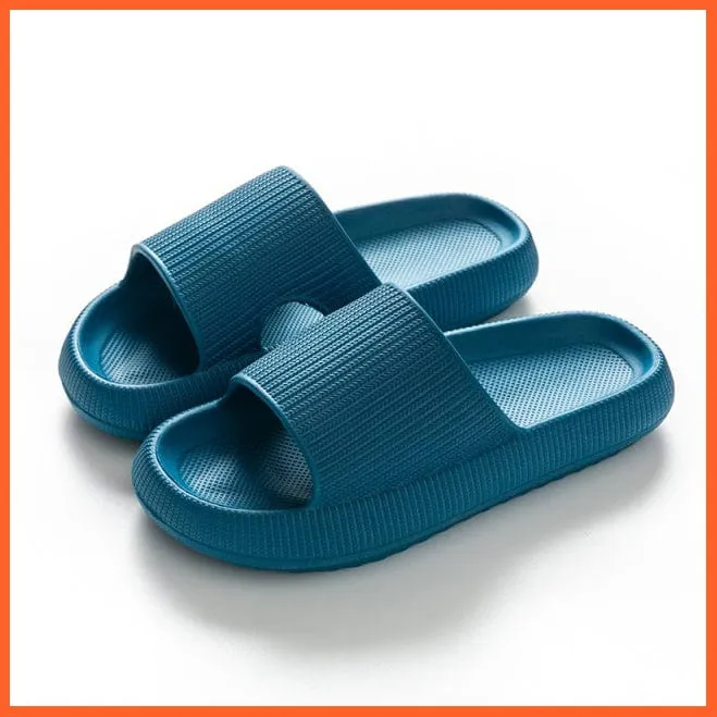Unisex Thick Platform Anti-Slip Cloud Indoor Slippers