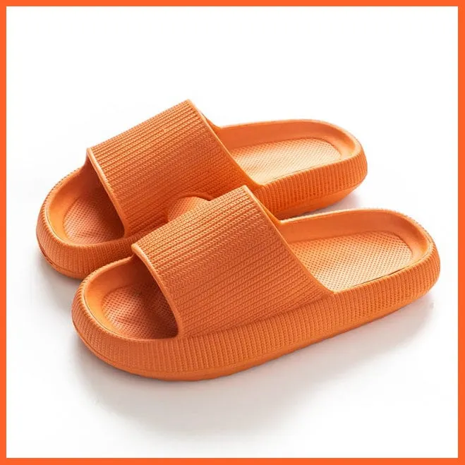 Unisex Thick Platform Anti-Slip Cloud Indoor Slippers