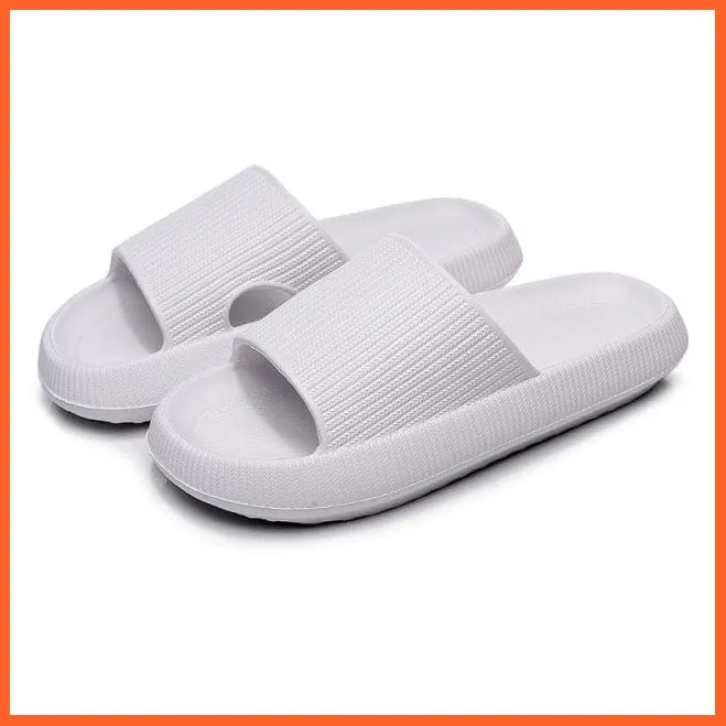 Unisex Thick Platform Anti-Slip Cloud Indoor Slippers