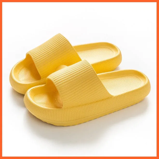 Unisex Thick Platform Anti-Slip Cloud Indoor Slippers