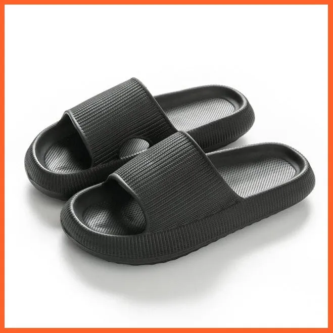 Unisex Thick Platform Anti-Slip Cloud Indoor Slippers