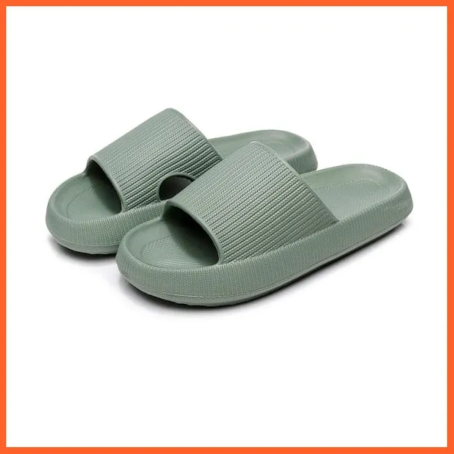 Unisex Thick Platform Anti-Slip Cloud Indoor Slippers