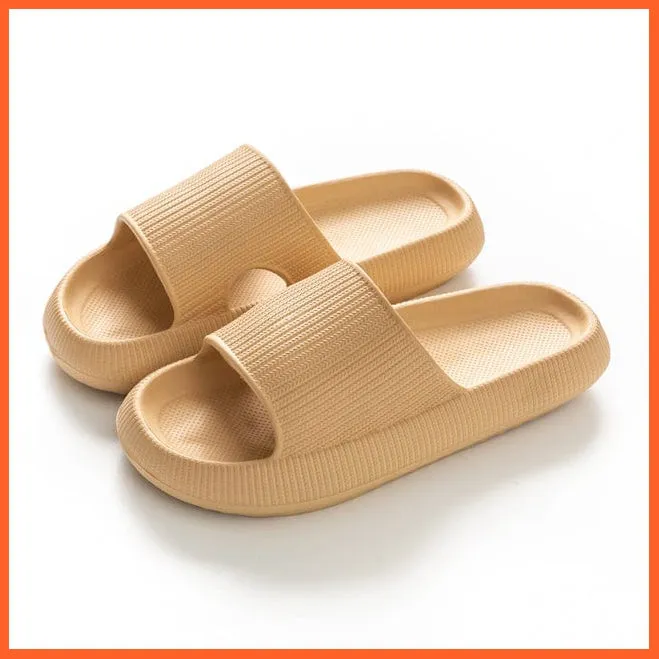 Unisex Thick Platform Anti-Slip Cloud Indoor Slippers