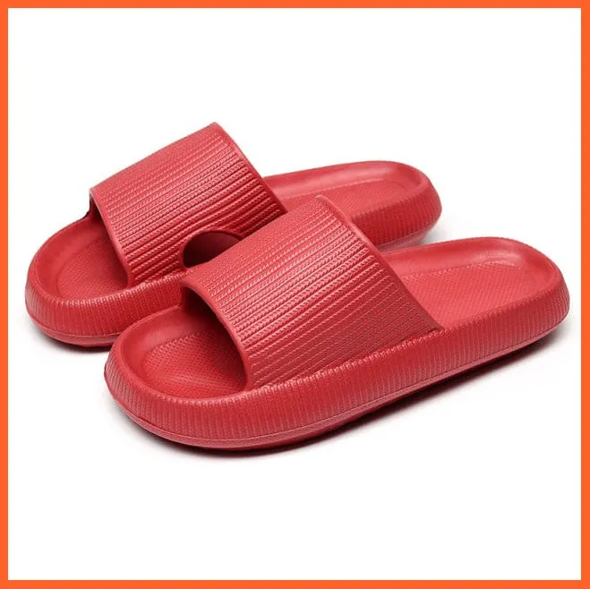 Unisex Thick Platform Anti-Slip Cloud Indoor Slippers