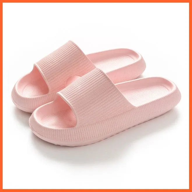 Unisex Thick Platform Anti-Slip Cloud Indoor Slippers