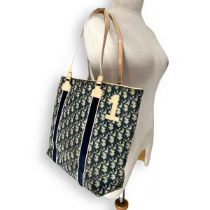 Vintage Christian Dior Navy Trotter Tote