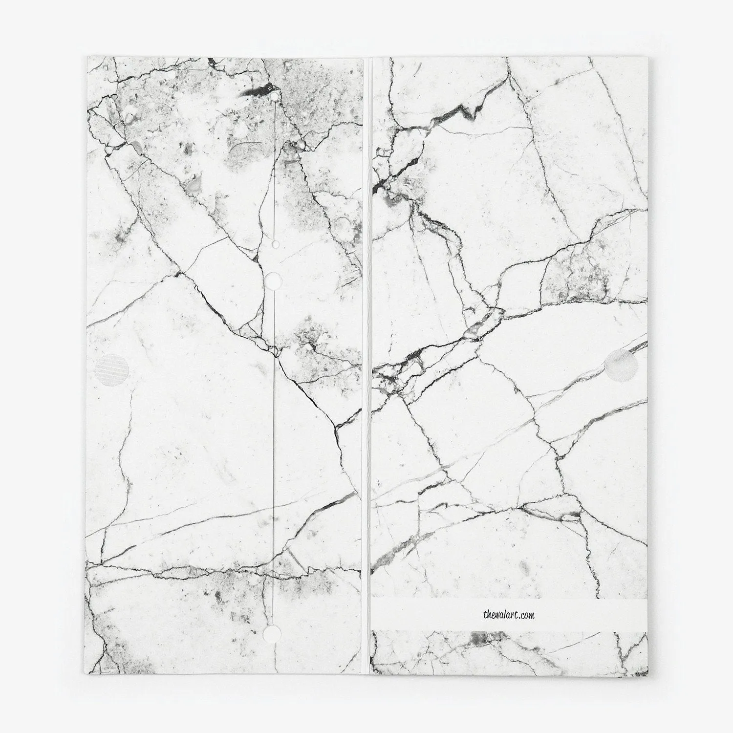 White Marble Travel Wallet