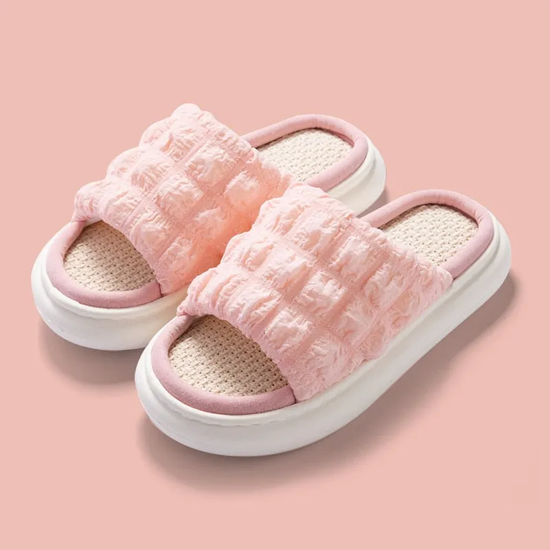 Women&#39;s Slippers Summer Four Seasons Indoor Home Sandals and Slippers Cute Cartoon Milk Cow House Slippers Funny Shoes