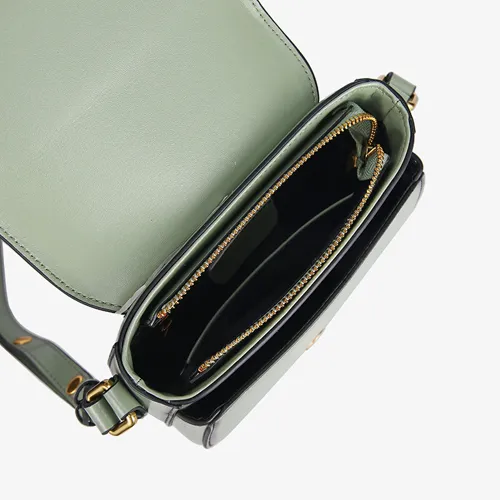 Womens Leather Small Saddle Bags Purses