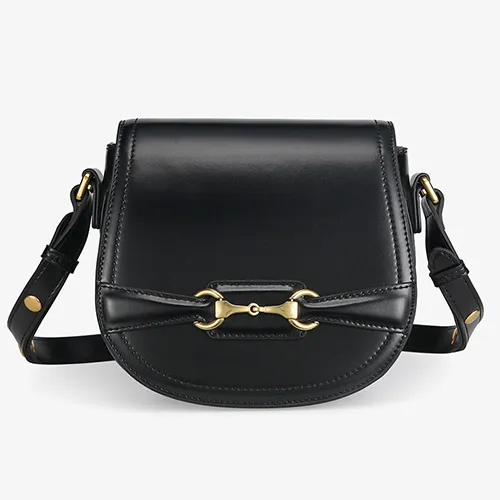 Womens Leather Small Saddle Bags Purses