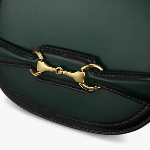 Womens Leather Small Saddle Bags Purses