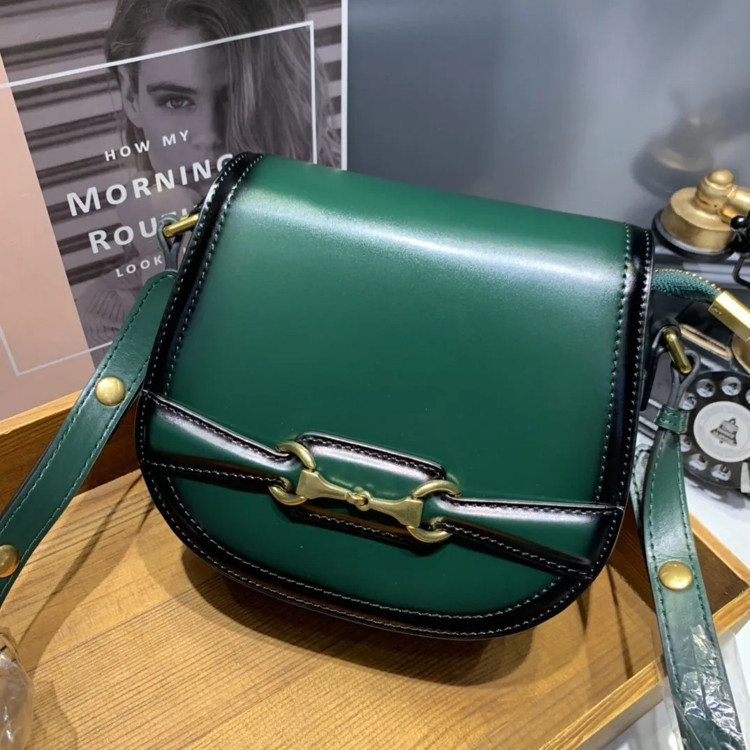 Womens Leather Small Saddle Bags Purses