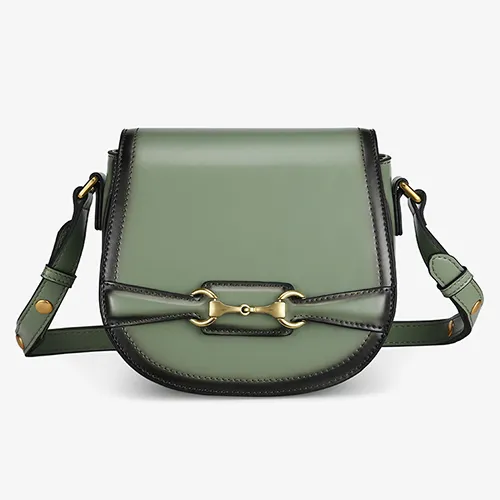Womens Leather Small Saddle Bags Purses