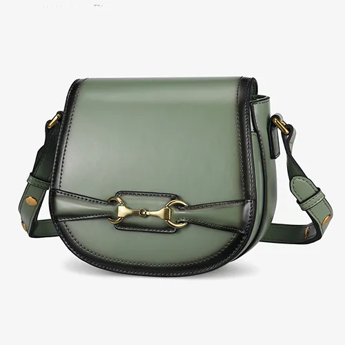 Womens Leather Small Saddle Bags Purses