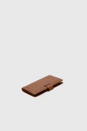 Woven Leather Travel Wallet | Passport Wallet