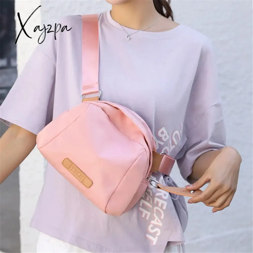 Xajzpa - Shoulder Bags For Women Fashion Small Solid Crossbody Bag Black Travel Purses And Luxury Handbags Designer Bolsa Feminina