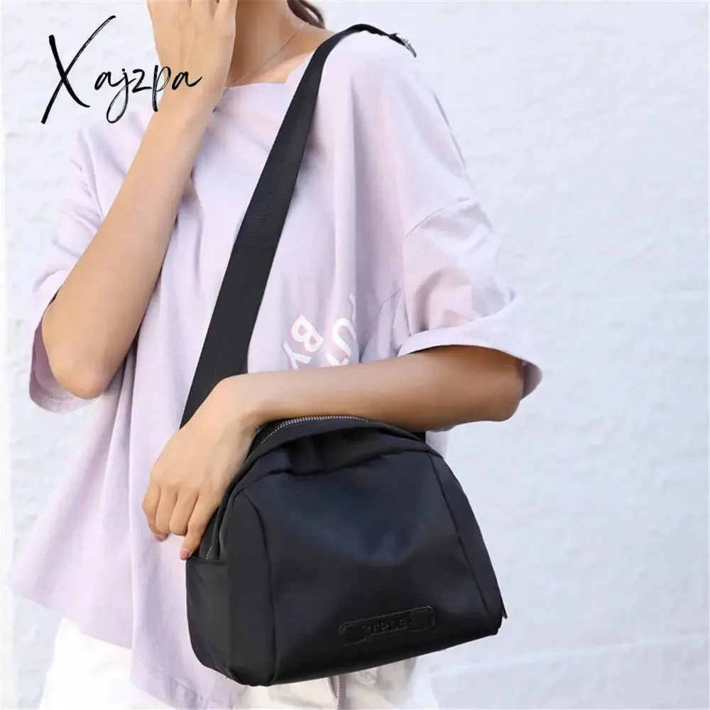Xajzpa - Shoulder Bags For Women Fashion Small Solid Crossbody Bag Black Travel Purses And Luxury Handbags Designer Bolsa Feminina